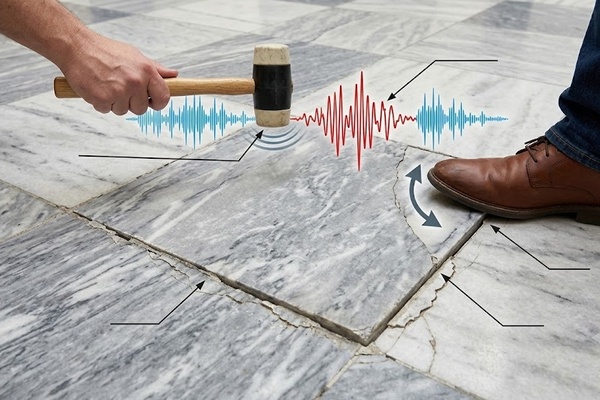 NHẬN BIẾT VÀ KHẮC PHỤC SÀN ĐÁ BỊ RỖNG RUỘT, KÊU LỤP BỤP