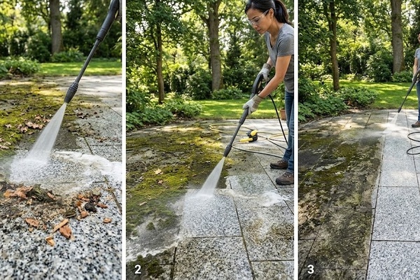 NGUYÊN NHÂN VÀ CÁCH XỬ LÝ RÊU MỐC TRÊN ĐÁ ỐP LÁT NGOÀI TRỜI TRIỆT ĐỂ
