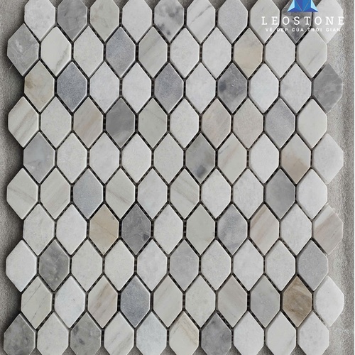 ĐÁ MOSAIC KIM CƯƠNG PHỐI TRẮNG-BE-XÁM