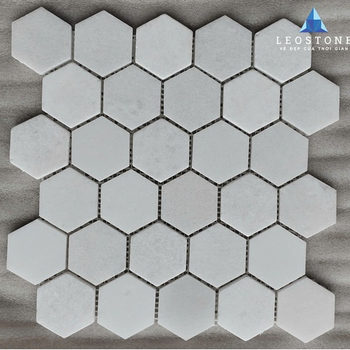 ĐÁ MOSAIC LỤC GIÁC TRẮNG