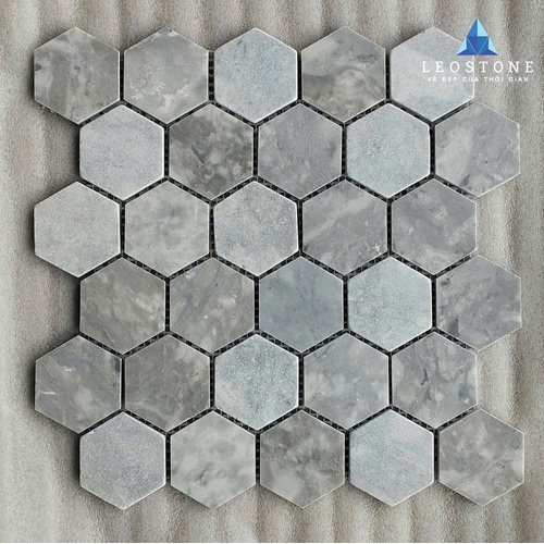 ĐÁ MOSAIC LỤC GIÁC XÁM