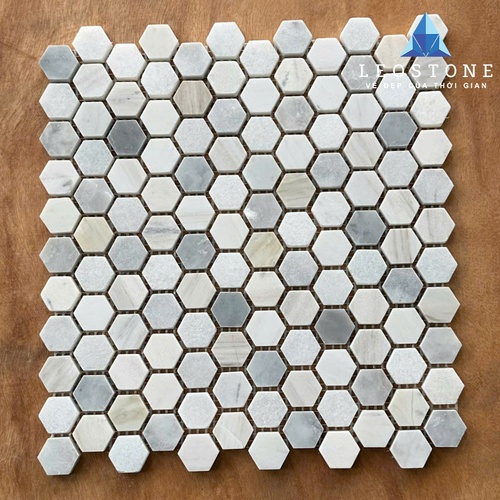ĐÁ MOSAIC LỤC GIÁC CẨM THẠCH CALACATTA 