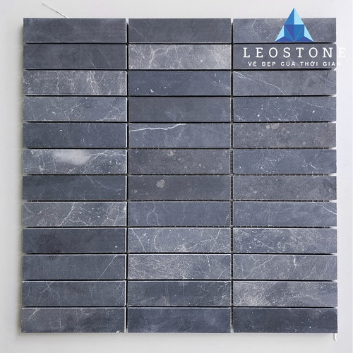 ĐÁ MOSAIC CHỮ NHẬT MÀI HONE ĐEN