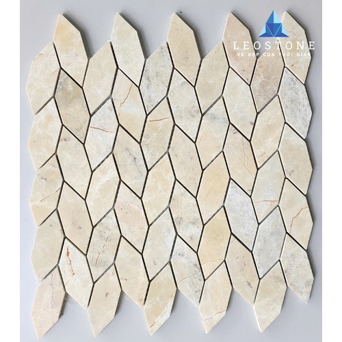 ĐÁ MOSAIC BÔNG LÚA MÀU VÀNG BE