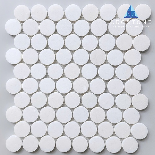 ĐÁ MOSAIC BI TRÒN TRẮNG