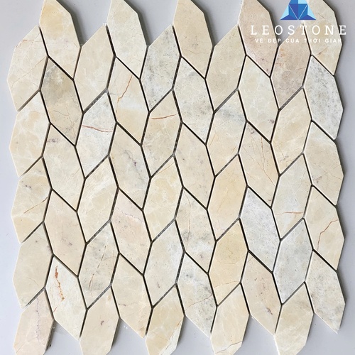 ĐÁ MOSAIC BÔNG LÚA MÀU VÀNG BE