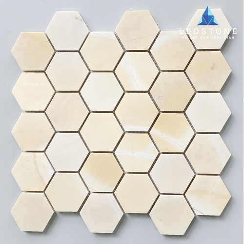 ĐÁ MOSAIC LỤC GIÁC VÀNG CHANH