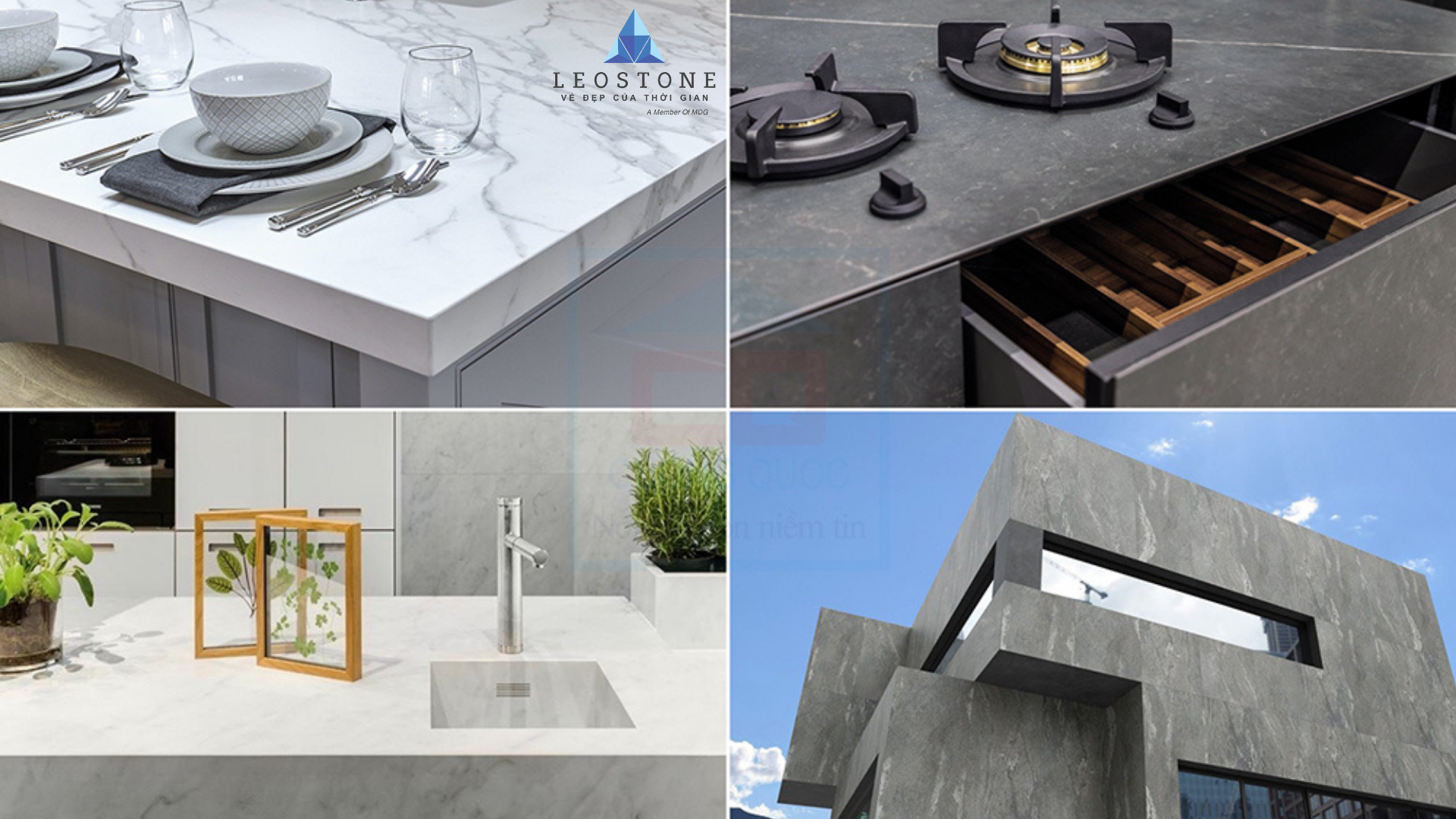 các hạng mục sử dụng đá nung kết