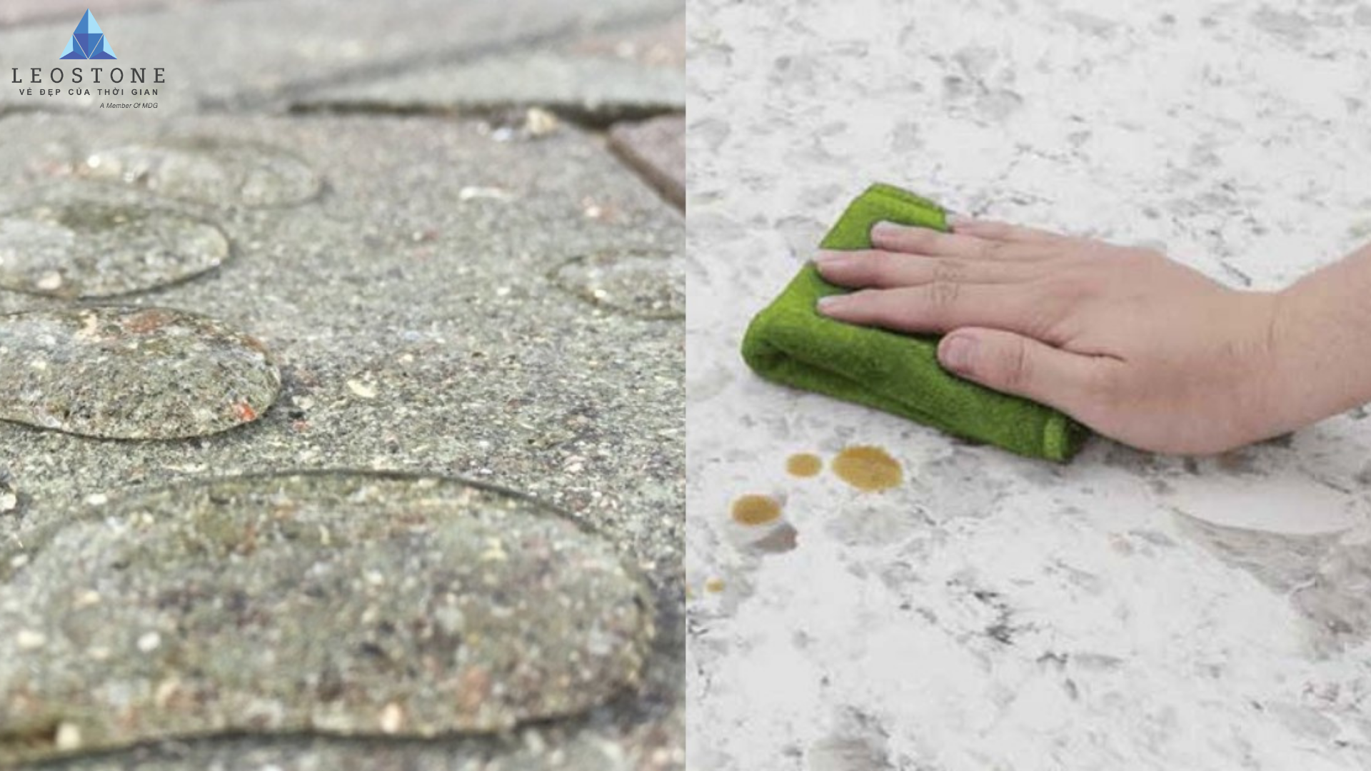 vệ sinh đá tự nhiên
