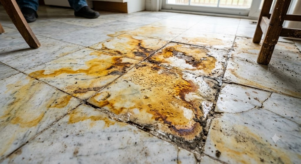 Không xử lý đá rỗng ruột kịp thời sẽ khiến đá bị nứt vỡ và ố vàng