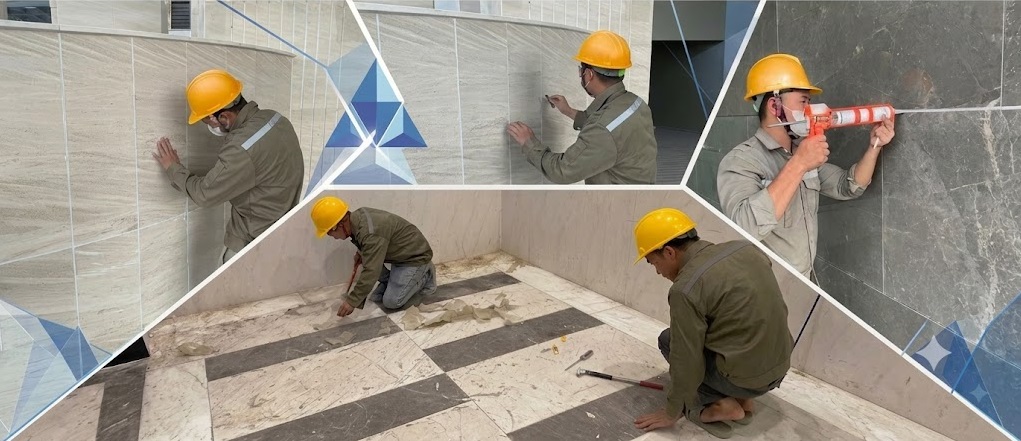 Thi công đá chuẩn kỹ thuật là cách phòng ngừa hiện tượng rỗng ruột