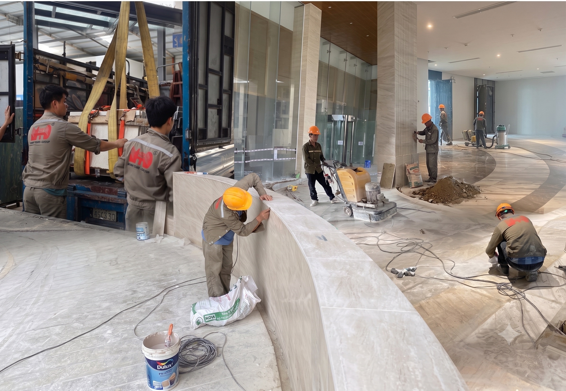 Lỗi kỹ thuật thi công và thiết kế cũng là một trong những nguyên nhân khiến đá bị rêu mốc