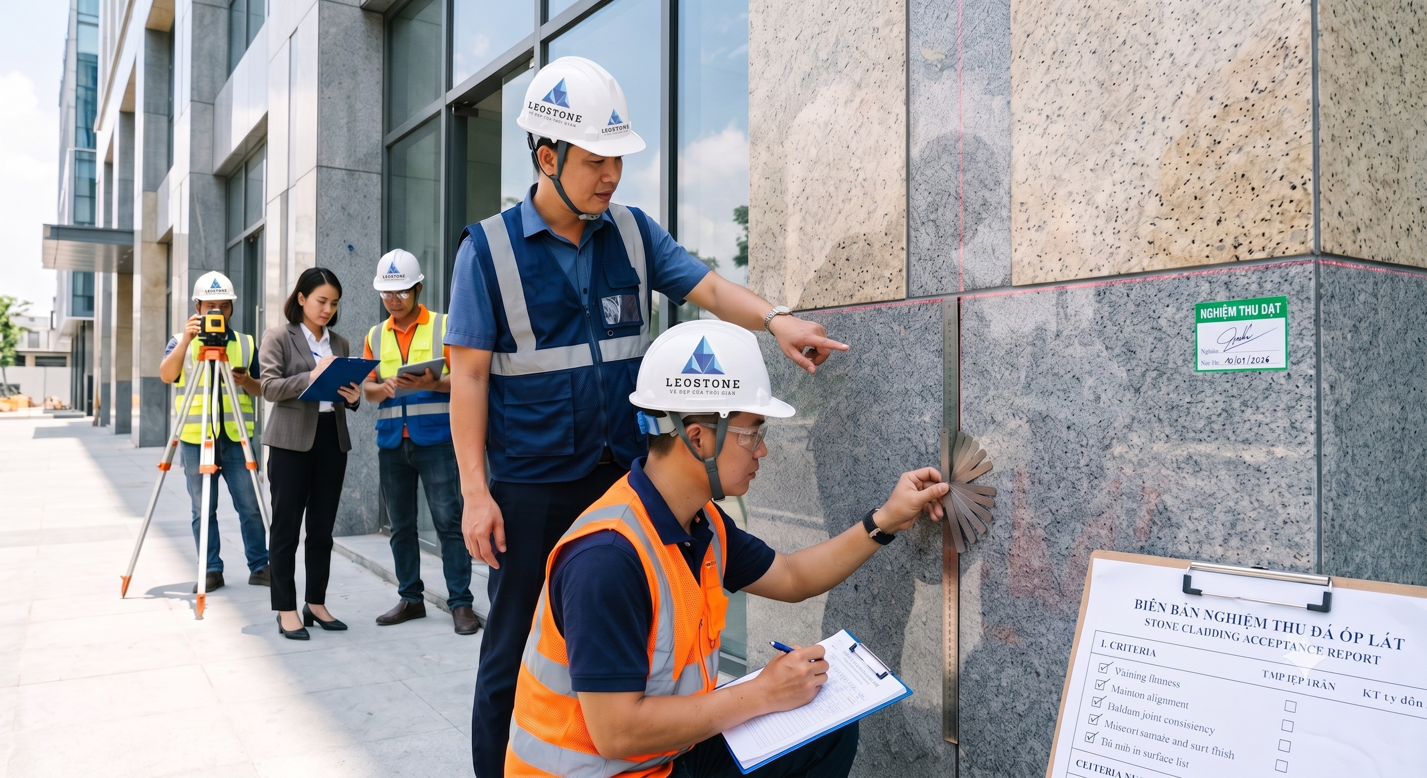 Nghiệm thu đá ốp lát cũng cần có những tiêu chuẩn riêng 